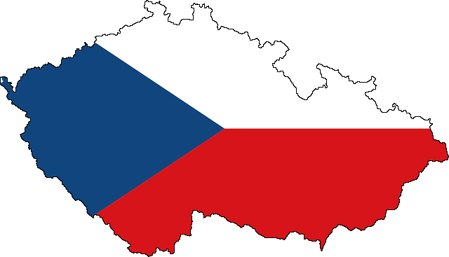 Kontur Czech z flagą